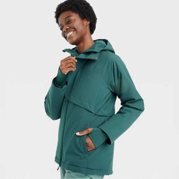 XL Like New Women's Winter Jacket - All in Motion Emerald Green - Picture 5 of 6